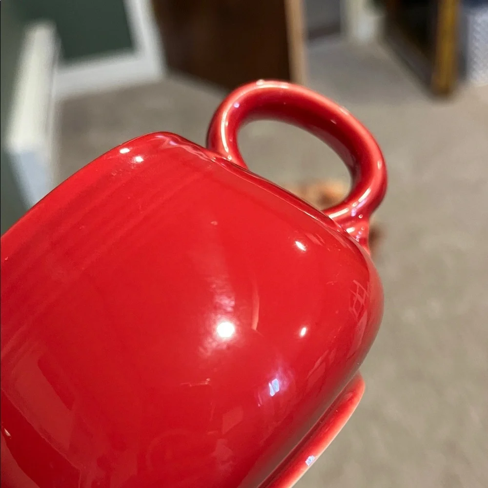 Scarlet Fiestaware Sugar and Creamer Set - Picture 7 of 8